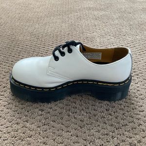 White Platform Oxford Doc Martens